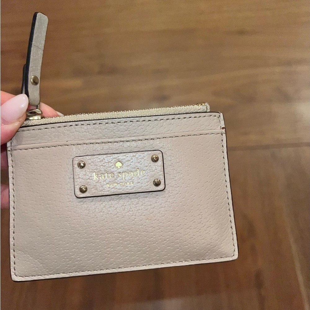 KATE SPADE CARD CASE WITH ZIPPER